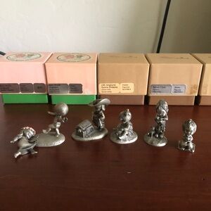 Hallmark Joan Walsh Anglund Pewter Vintage Figurine Collection